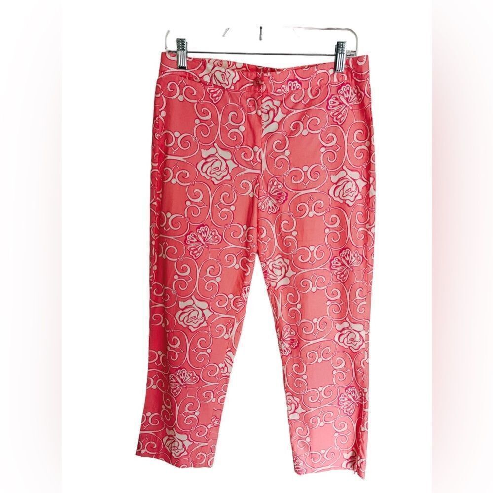 Lilly Pulitzer Iron Maiden Pink RARE SAMPLE pants White Label NWT